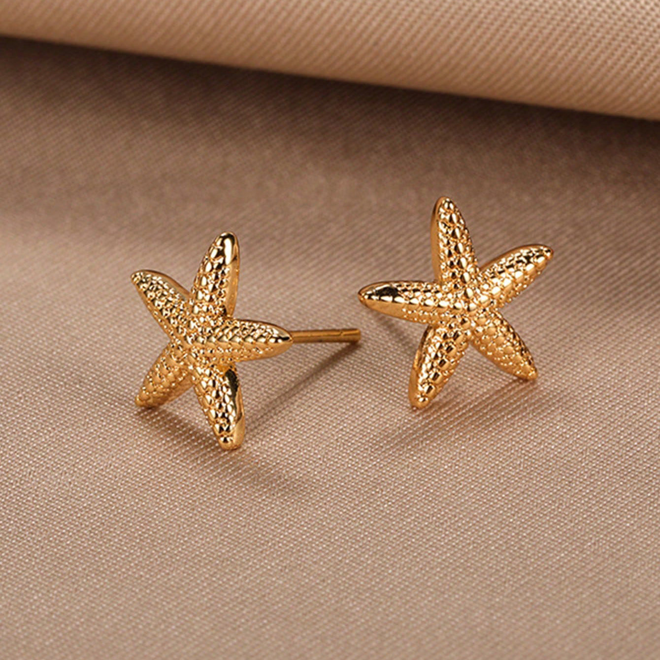 Beach Shell Starfish Stud Earrings Women