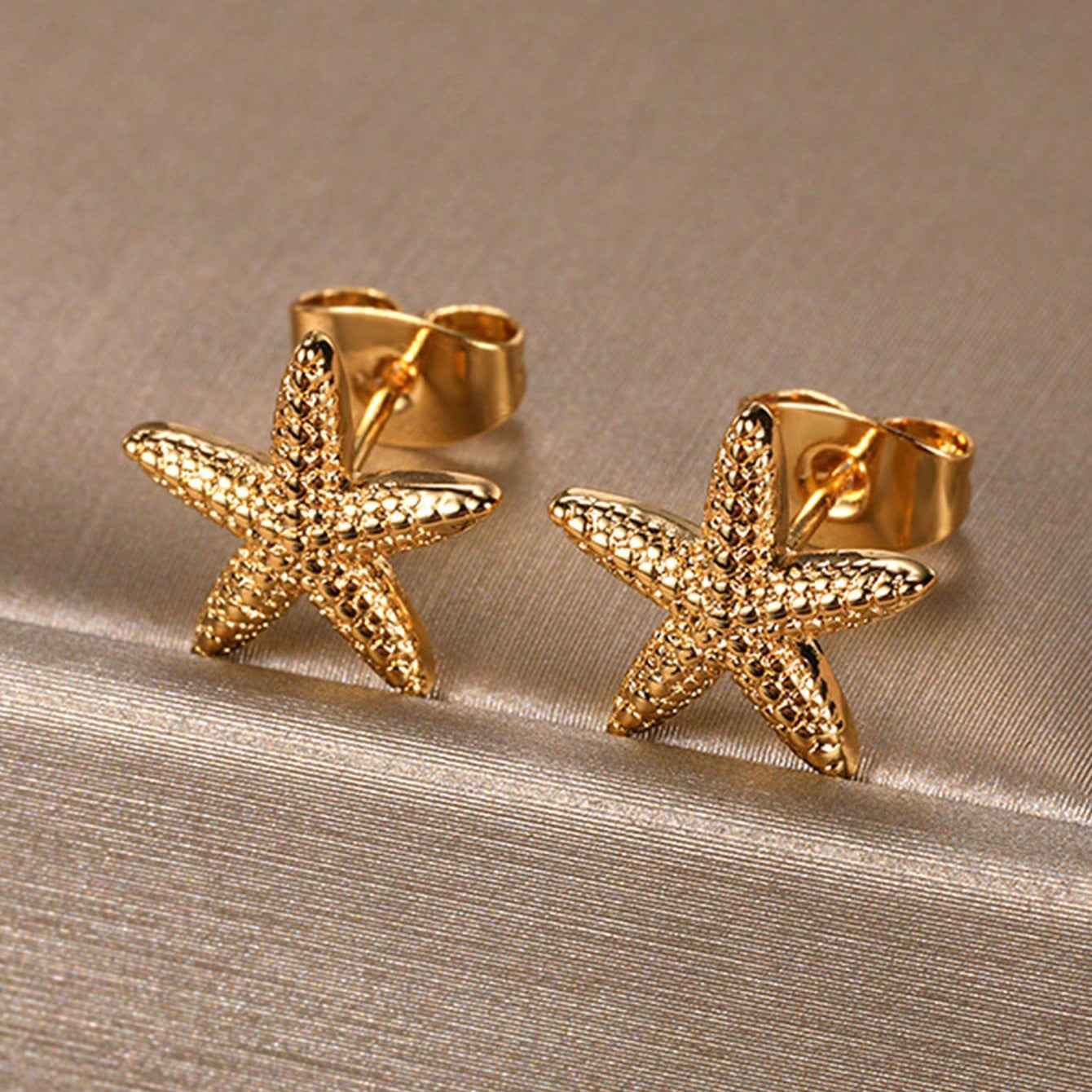 Beach Shell Starfish Stud Earrings Women