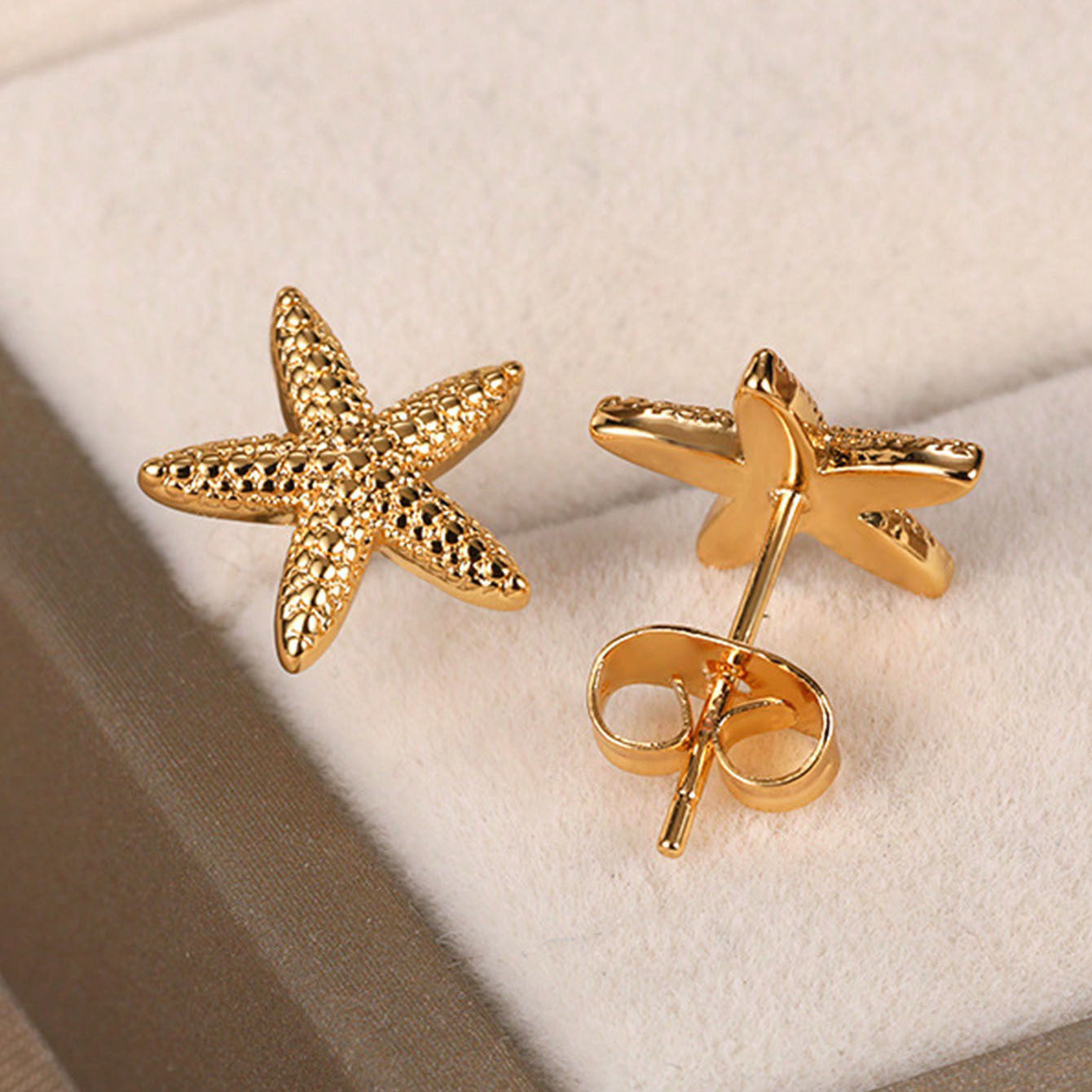 Beach Shell Starfish Stud Earrings Women